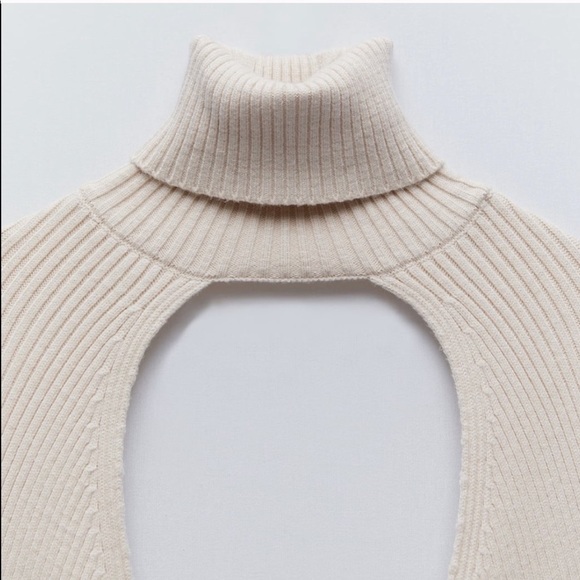 ZARA BNWT Knit Arm Warmer Sweater - Picture 14 of 16